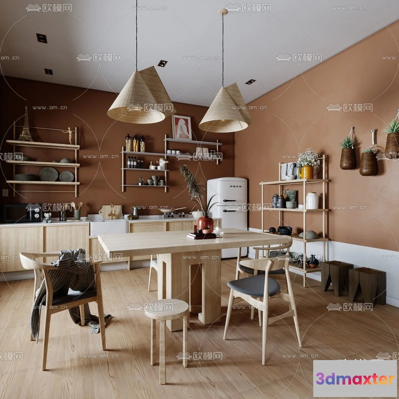 1142694 - Corona Render 3D Scenes - Dining Room - 0006