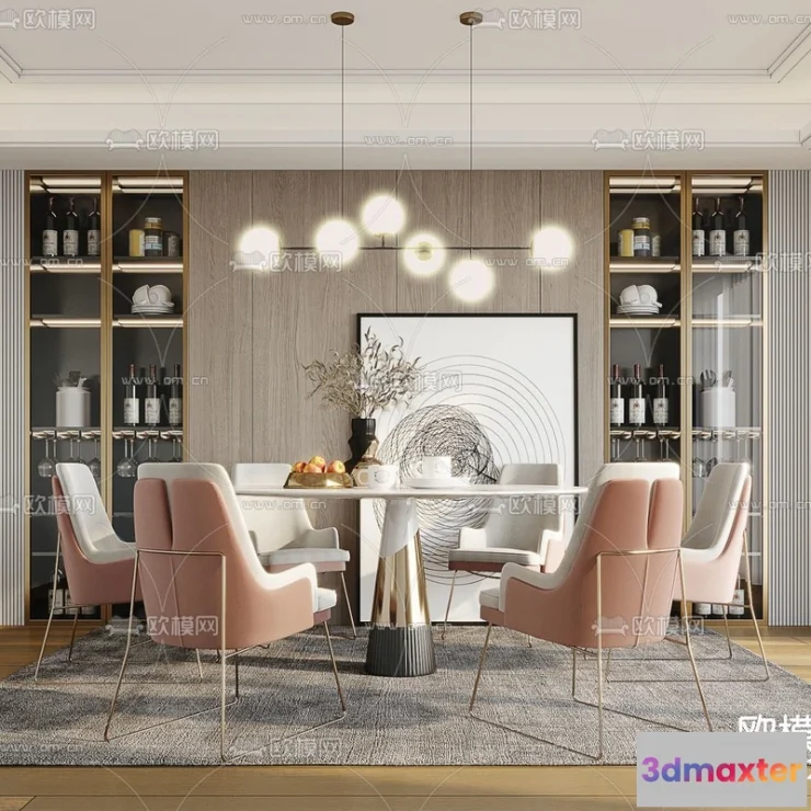 1142702 - Corona Render 3D Scenes - Dining Room - 0010