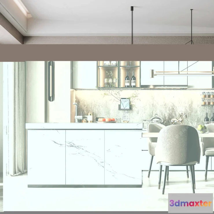 1154638 - MODERN INTERIOR 3D SCENES - DINING ROOM - 0001