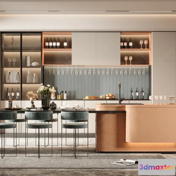 1154642 - MODERN INTERIOR 3D SCENES - DINING ROOM - 0003