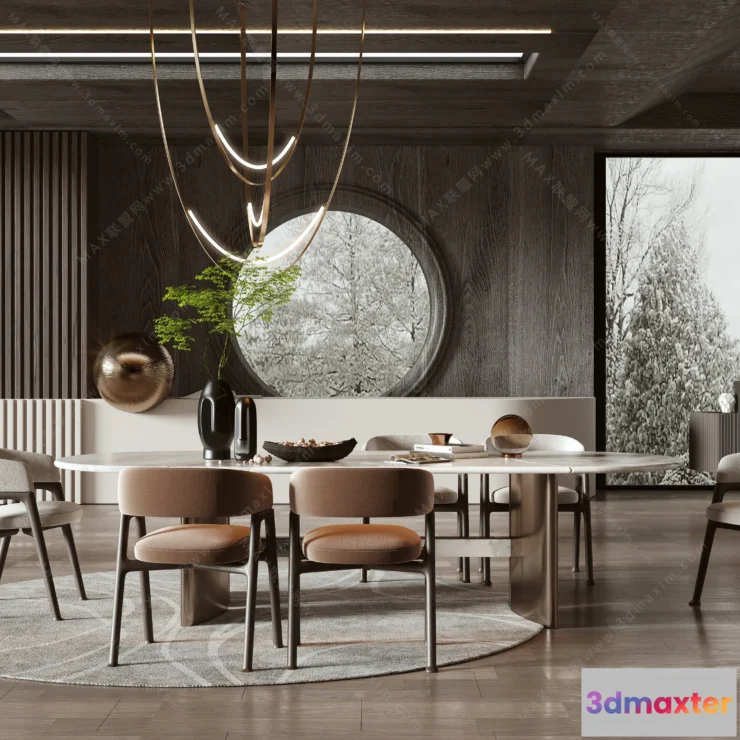 1154652 - MODERN INTERIOR 3D SCENES - DINING ROOM - 0008