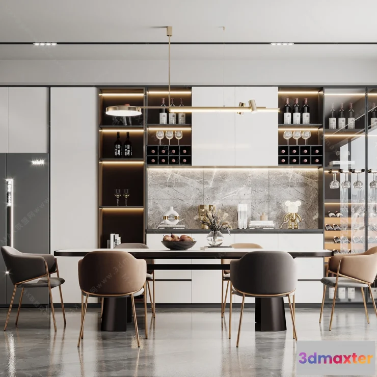 1154658 - MODERN INTERIOR 3D SCENES - DINING ROOM - 0011