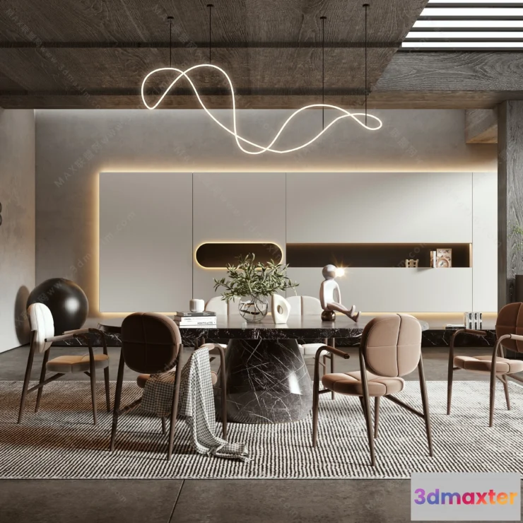 1154660 - MODERN INTERIOR 3D SCENES - DINING ROOM - 0012