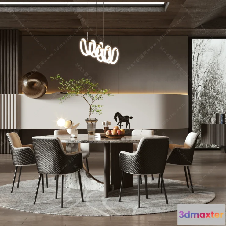1154668 - MODERN INTERIOR 3D SCENES - DINING ROOM - 0016