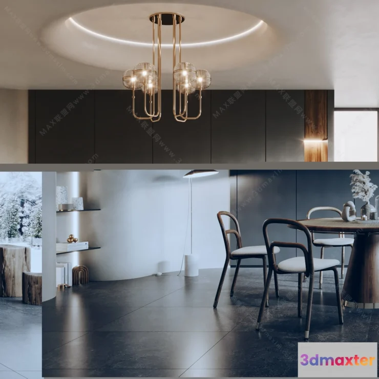 1154674 - MODERN INTERIOR 3D SCENES - DINING ROOM - 0019