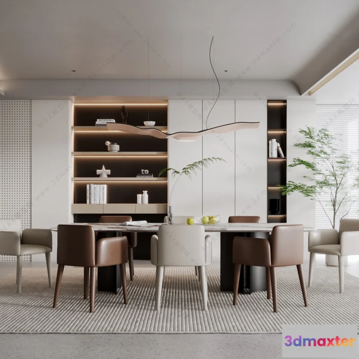 1154696 - MODERN INTERIOR 3D SCENES - DINING ROOM - 0030