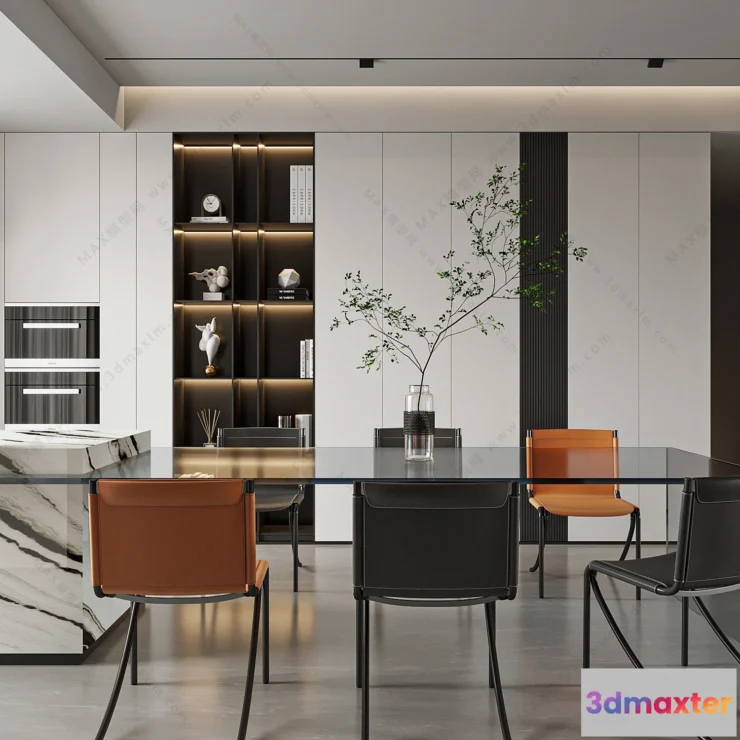 1154698 - MODERN INTERIOR 3D SCENES - DINING ROOM - 0031