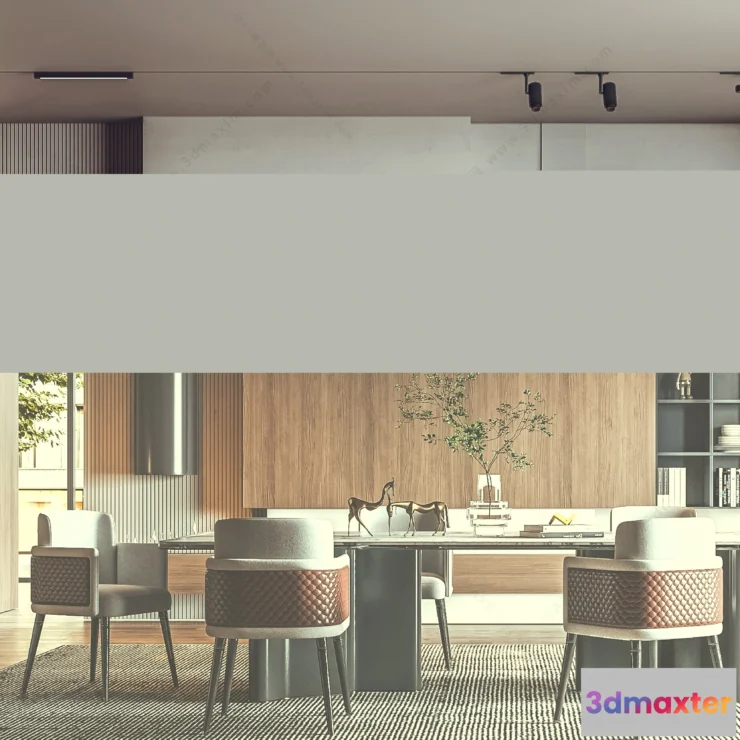 1154704 - MODERN INTERIOR 3D SCENES - DINING ROOM - 0034