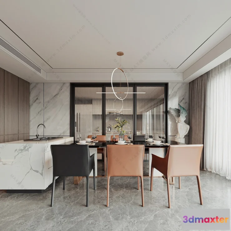 1154710 - MODERN INTERIOR 3D SCENES - DINING ROOM - 0037