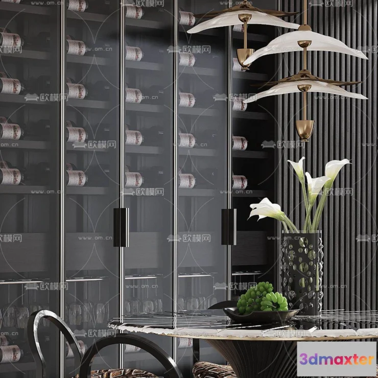 1160604 - WABI SABI STYLE 3D MODELS - DINING TABLE - 0010