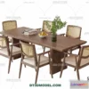 1160640 - WABI SABI STYLE 3D MODELS - DINING TABLE - 0028