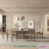 1160678 - WABI SABI STYLE 3D MODELS - DINING TABLE - 0047