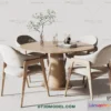 1160700 - WABI SABI STYLE 3D MODELS - DINING TABLE - 0058