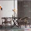 1160712 - WABI SABI STYLE 3D MODELS - DINING TABLE - 0064