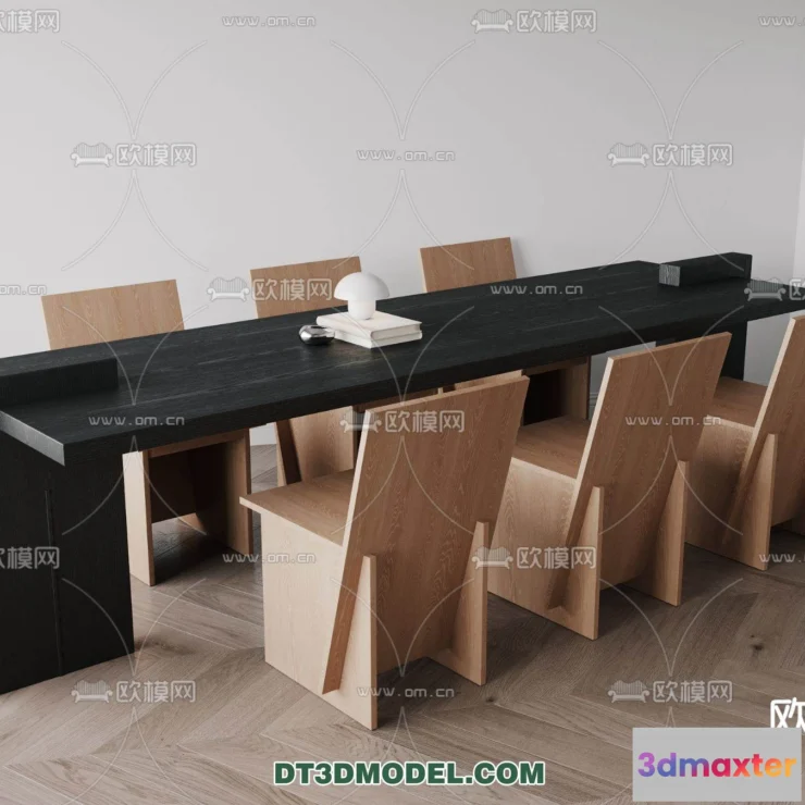1160738 - WABI SABI STYLE 3D MODELS - DINING TABLE - 0077