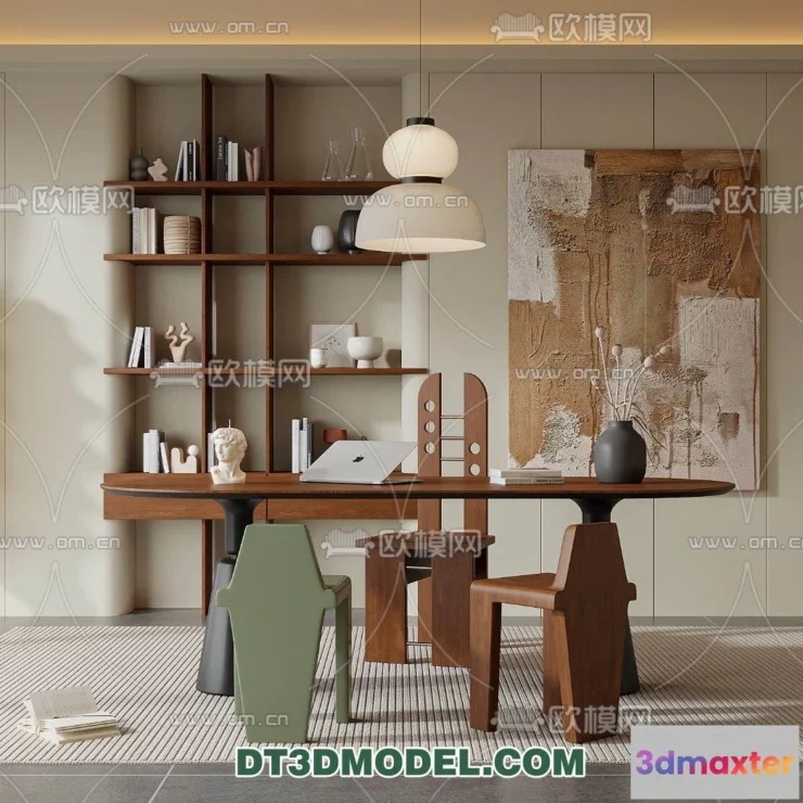1160742 - WABI SABI STYLE 3D MODELS - DINING TABLE - 0079