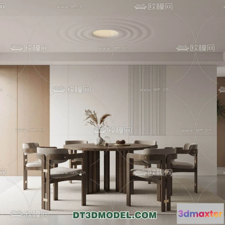 1160754 - WABI SABI STYLE 3D MODELS - DINING TABLE - 0085