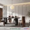 1160758 - WABI SABI STYLE 3D MODELS - DINING TABLE - 0087