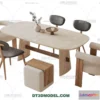 1160764 - WABI SABI STYLE 3D MODELS - DINING TABLE - 0090