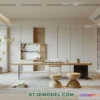 1160808 - WABI SABI STYLE 3D MODELS - DINING TABLE - 0112