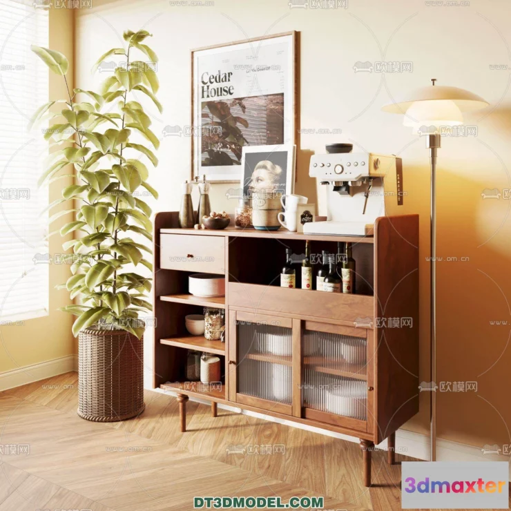 1160818 - WABI SABI STYLE 3D MODELS - DINING TABLE - 0117