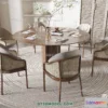 1160860 - WABI SABI STYLE 3D MODELS - DINING TABLE - 0138