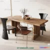 1160874 - WABI SABI STYLE 3D MODELS - DINING TABLE - 0145
