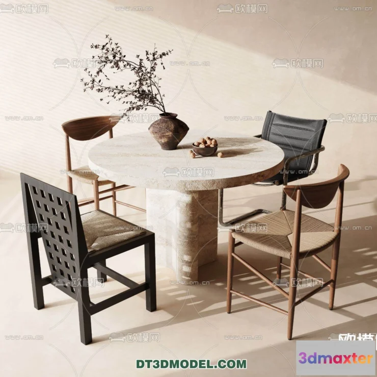 1160876 - WABI SABI STYLE 3D MODELS - DINING TABLE - 0146