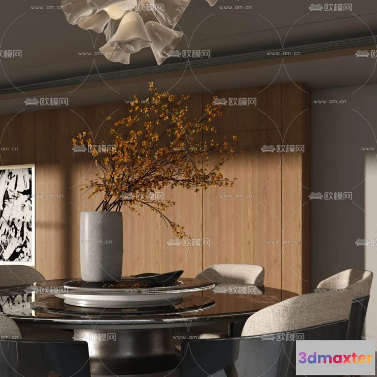 1160894 - WABI SABI STYLE 3D MODELS - DINING TABLE - 0155