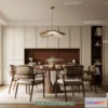 1160908 - WABI SABI STYLE 3D MODELS - DINING TABLE - 0162