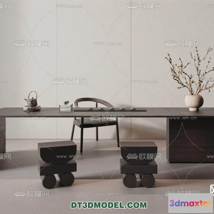 1160914 - WABI SABI STYLE 3D MODELS - DINING TABLE - 0165