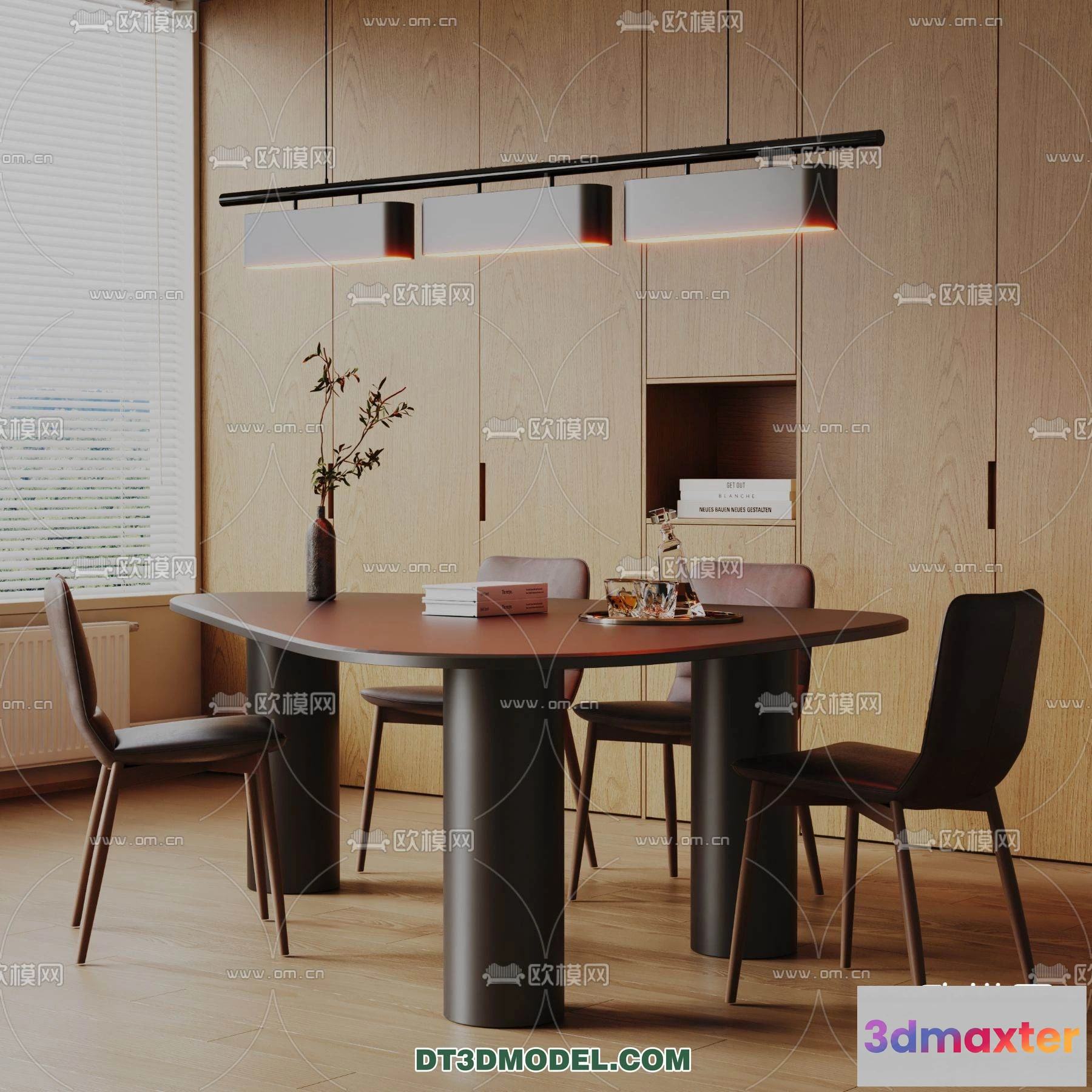 1160968 - WABI SABI STYLE 3D MODELS - DINING TABLE - 0192