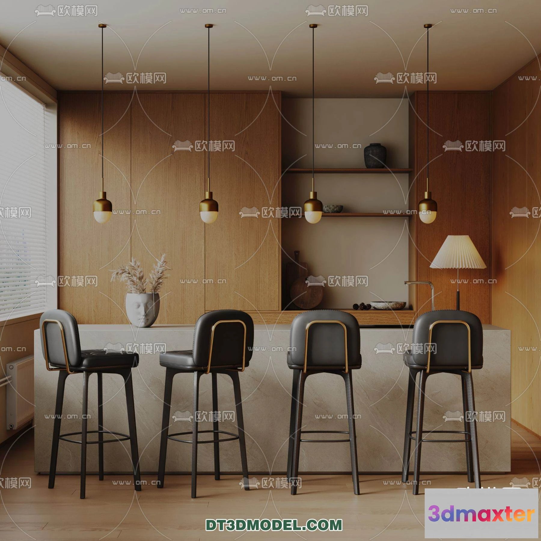 1160980 - WABI SABI STYLE 3D MODELS - DINING TABLE - 0198