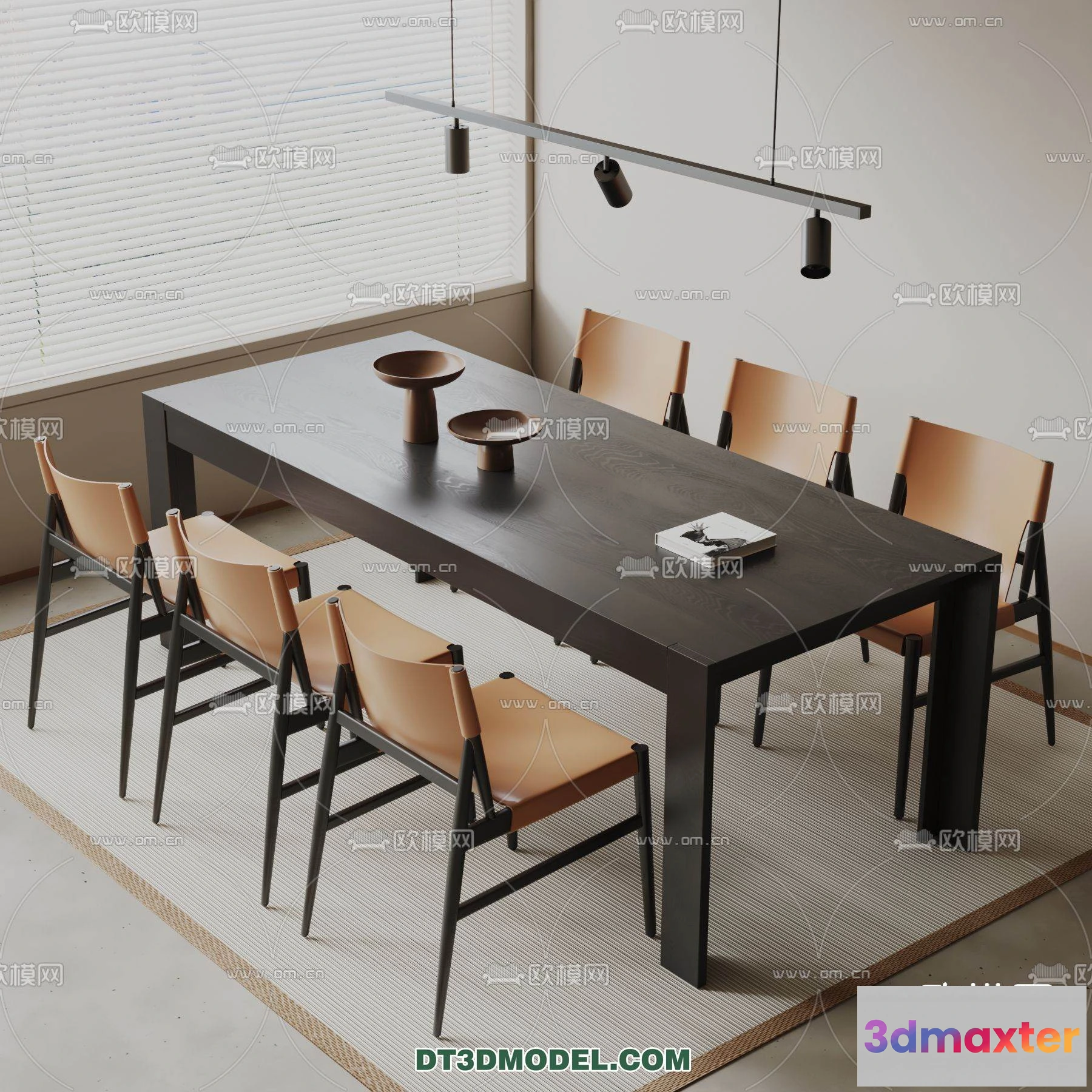 1160984 - WABI SABI STYLE 3D MODELS - DINING TABLE - 0200
