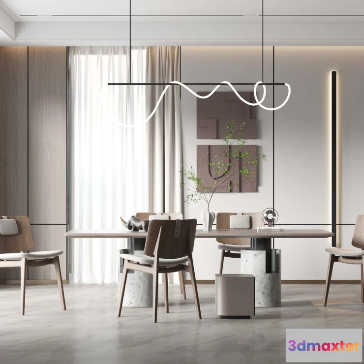 1223946 - DINING ROOM SETS - 3D SCENE - 226