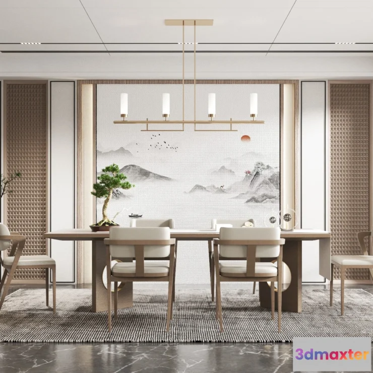 1223984 - DINING ROOM SETS - 3D SCENE - 245