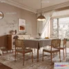 1240464 - DINING ROOM SETS - VRAY  CORONA - 3D MODEL - 1356