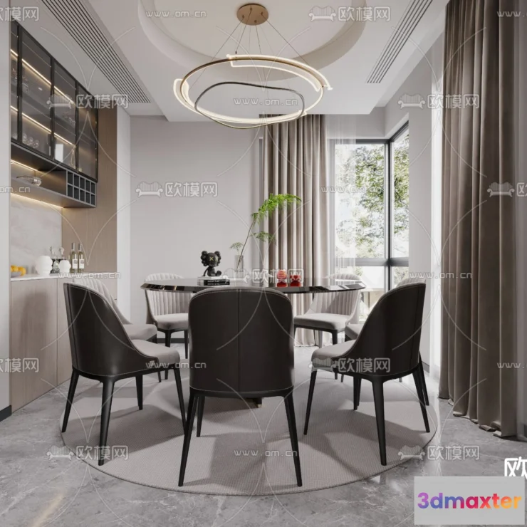 1240530 - DINING ROOM SETS - CORONA - 3D MODEL - 1389