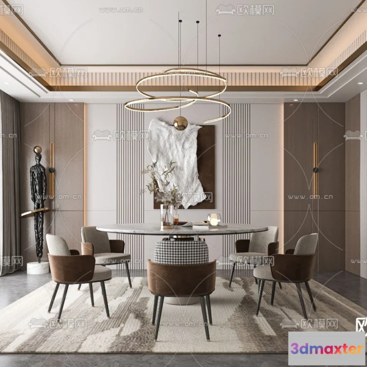 1240546 - DINING ROOM SETS - VRAY  CORONA - 3D MODEL - 1397