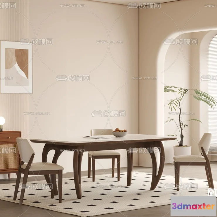 1240558 - DINING ROOM SETS - CORONA - 3D MODEL - 1403