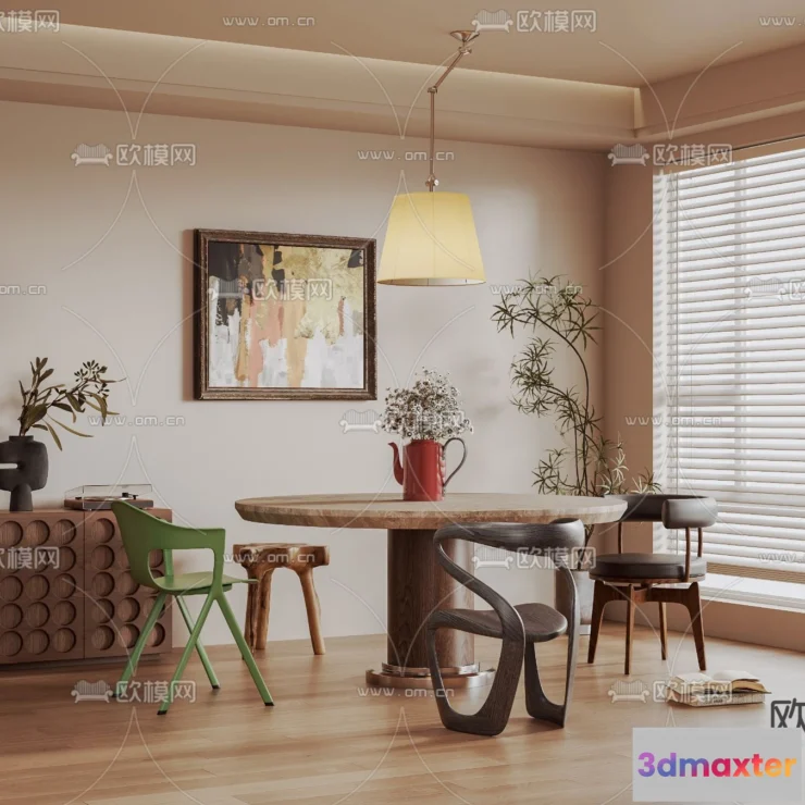 1240584 - DINING ROOM SETS - VRAY  CORONA - 3D MODEL - 1416