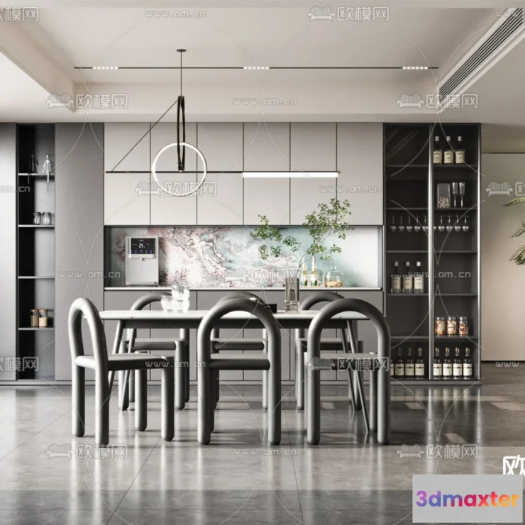 1240586 - DINING ROOM SETS - VRAY  CORONA - 3D MODEL - 1417