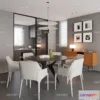 1240642 - DINING ROOM SETS - CORONA - 3D MODEL - 1445