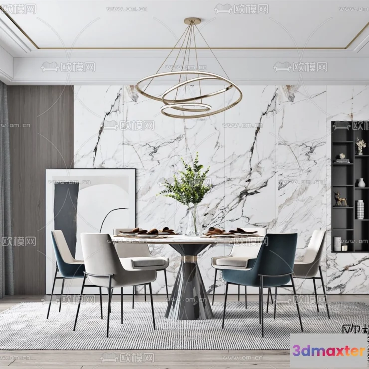 1358272 - Dining Room - 3D Models - 3D Interior Scenes - 136 3D Max