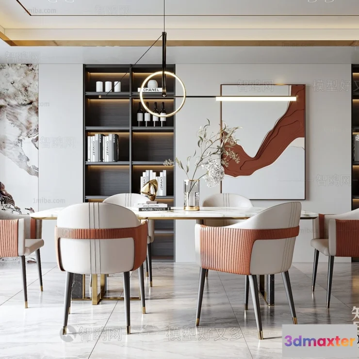 1358511 - Dining Room - Villas 3D Interior Scene - 3D Models - 171 3D Max