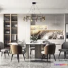 1358668 - Dining Room - Villas 3D Interior Scene - 3D Models - 173 3D Max