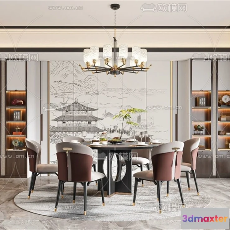 1358887 - Dining Room - 3D Models - 3D Interior Scenes - 145 3D Max