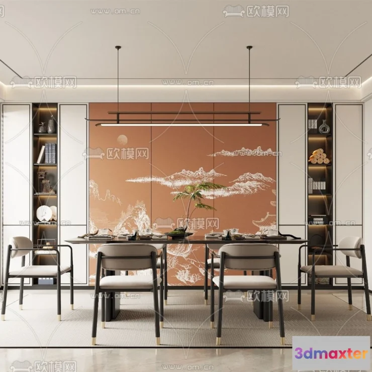 1359082 - Dining Room - 3D Models - 3D Interior Scenes - 148 3D Max