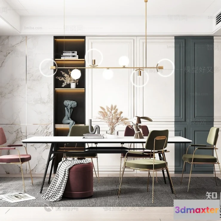 1359117 - Dining Room - Villas 3D Interior Scene - 3D Models - 180 3D Max