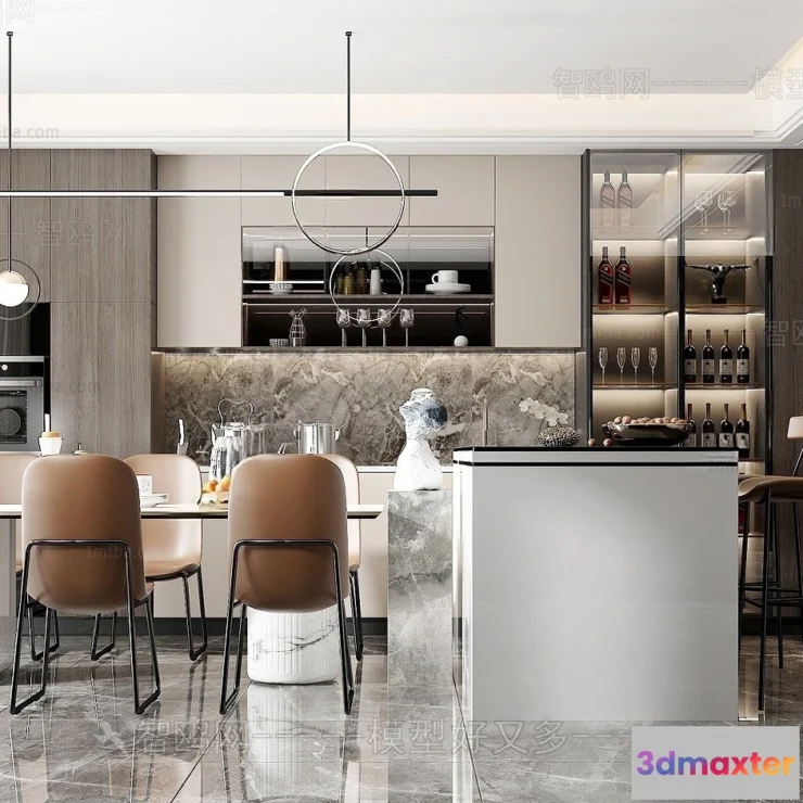 1359915 - Dining Room - Villas 3D Interior Scene - 3D Models - 192 3D Max